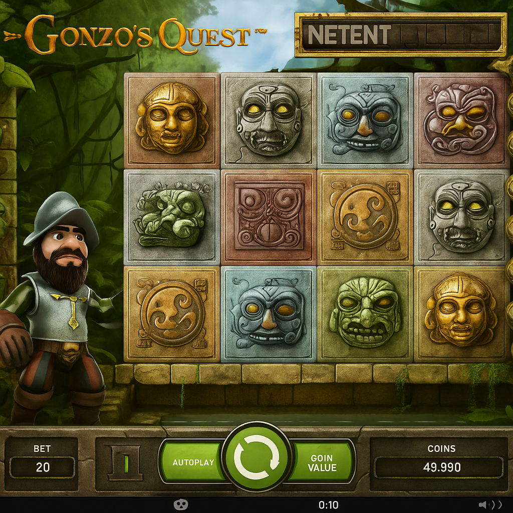 Cheri Casino - Gonzo's Quest Slot Game by NetEnt