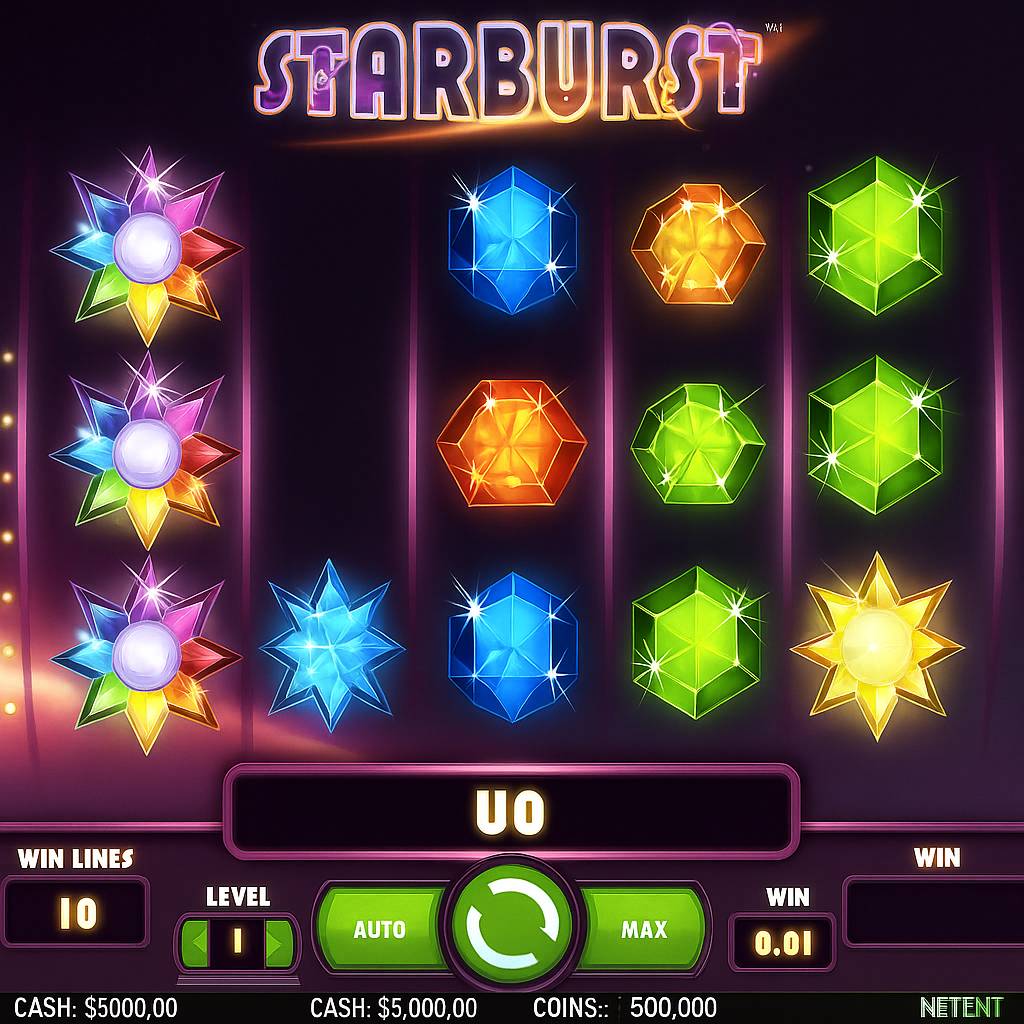 Cheri Casino - Starburst Slot - Jeux en argent réel